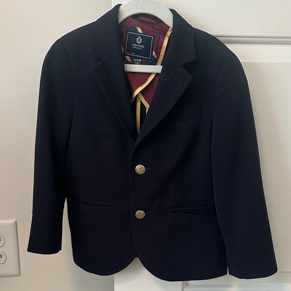 Crewcuts Navy Kids Blazer with Gold Buttons